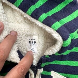 Baby Gap Sherpa-Linedd Hooded One Piece